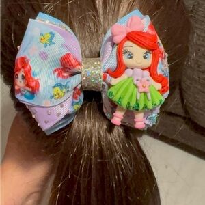 Mermaid Princess Hair Bow for Kids